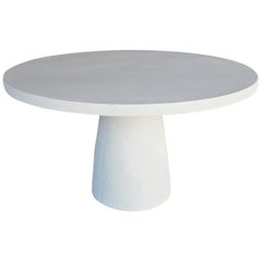 Cast Resin 'Hive' Dining Table, White Stone Finish by Zachary A. Design