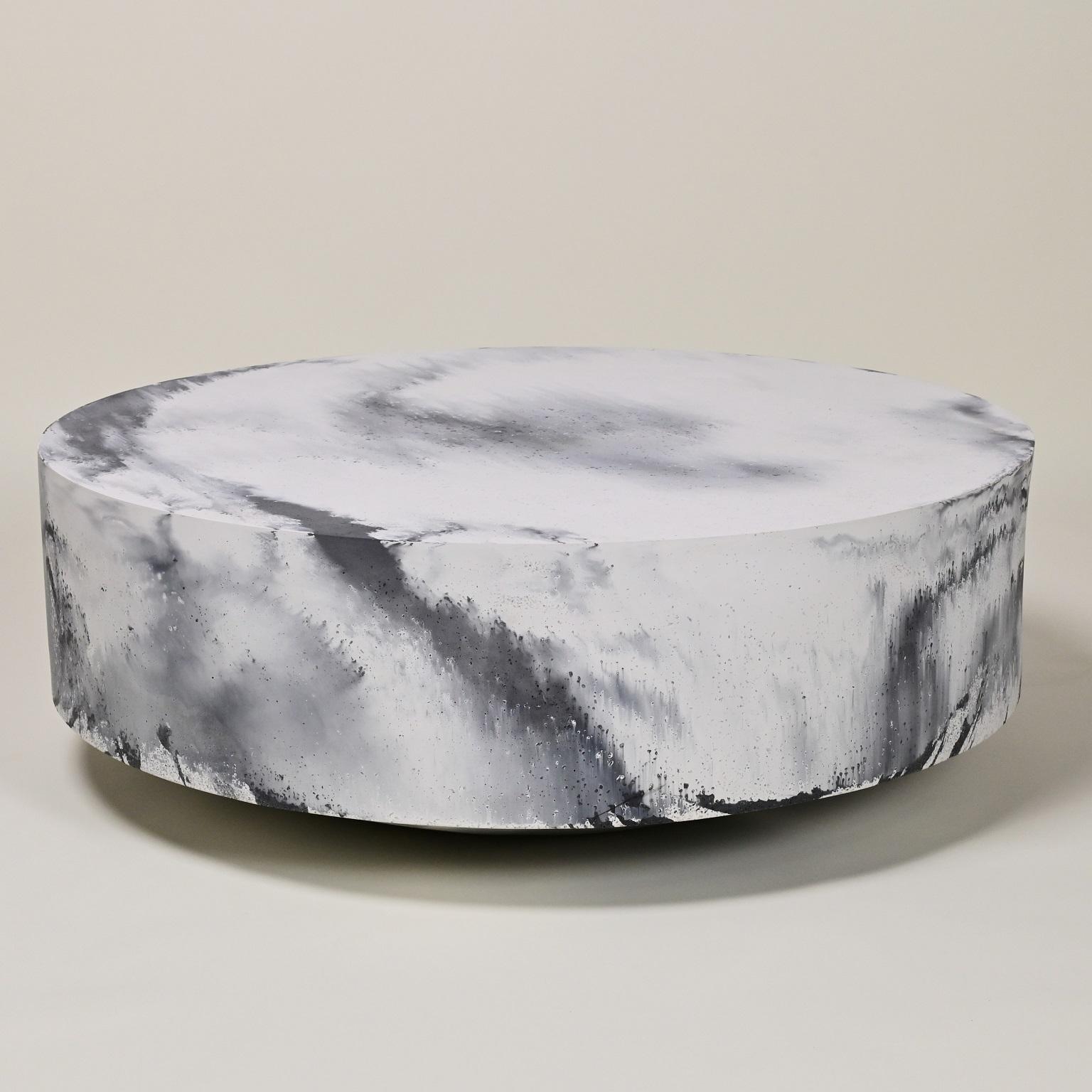 Minimalist Cast Resin Large 'Humboldt' Table, Coronado Finish by Zachary A. Design For Sale