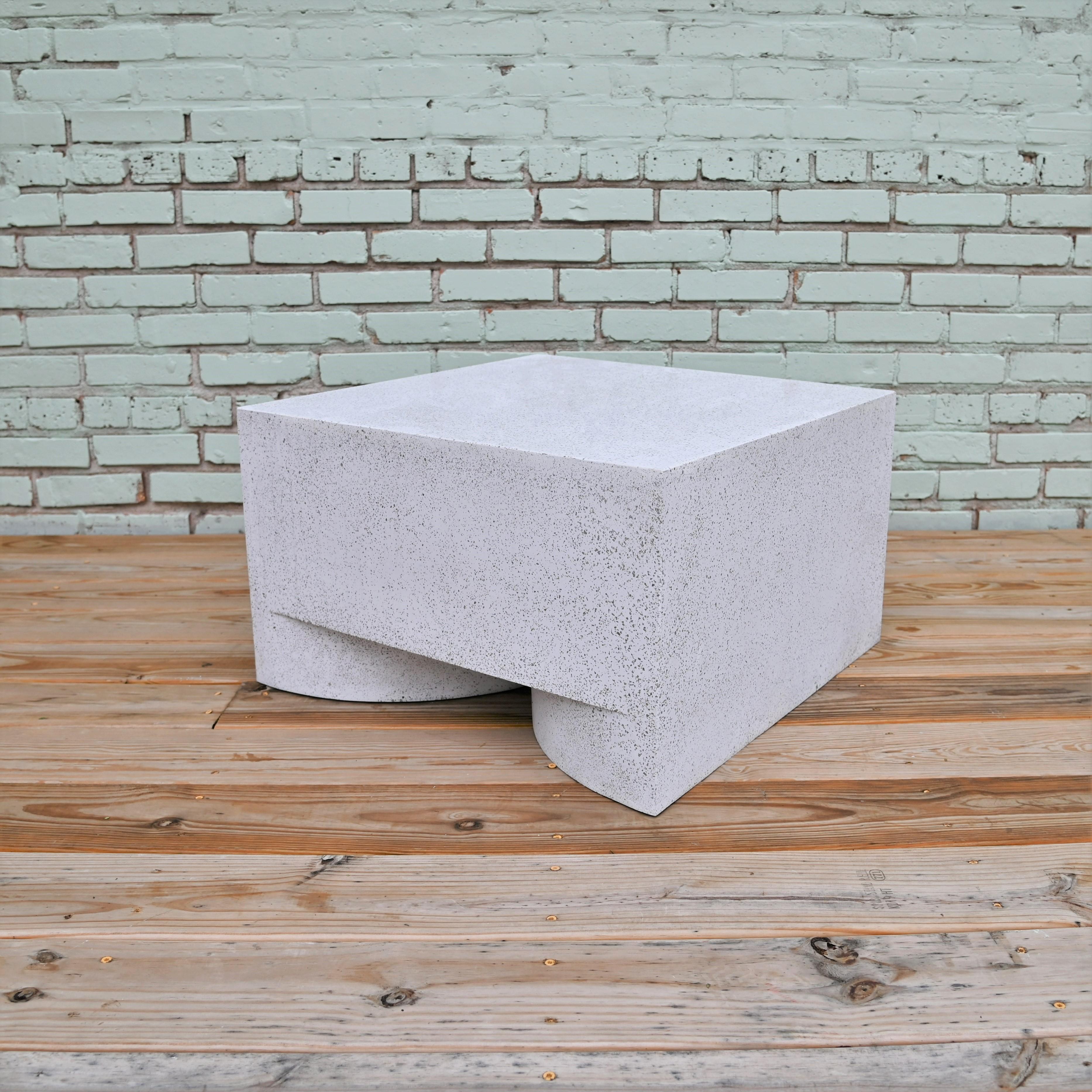 Dimensions: Width 24 in. (61 cm), depth 24 in. (61 cm), height 14.25 in. (36 cm). Weight 30 lbs. (14 kg).

Finish color options:
White stone
Natural stone (shown)
Aged stone
Keystone
Coal stone

Materials: resin, stone aggregate and
