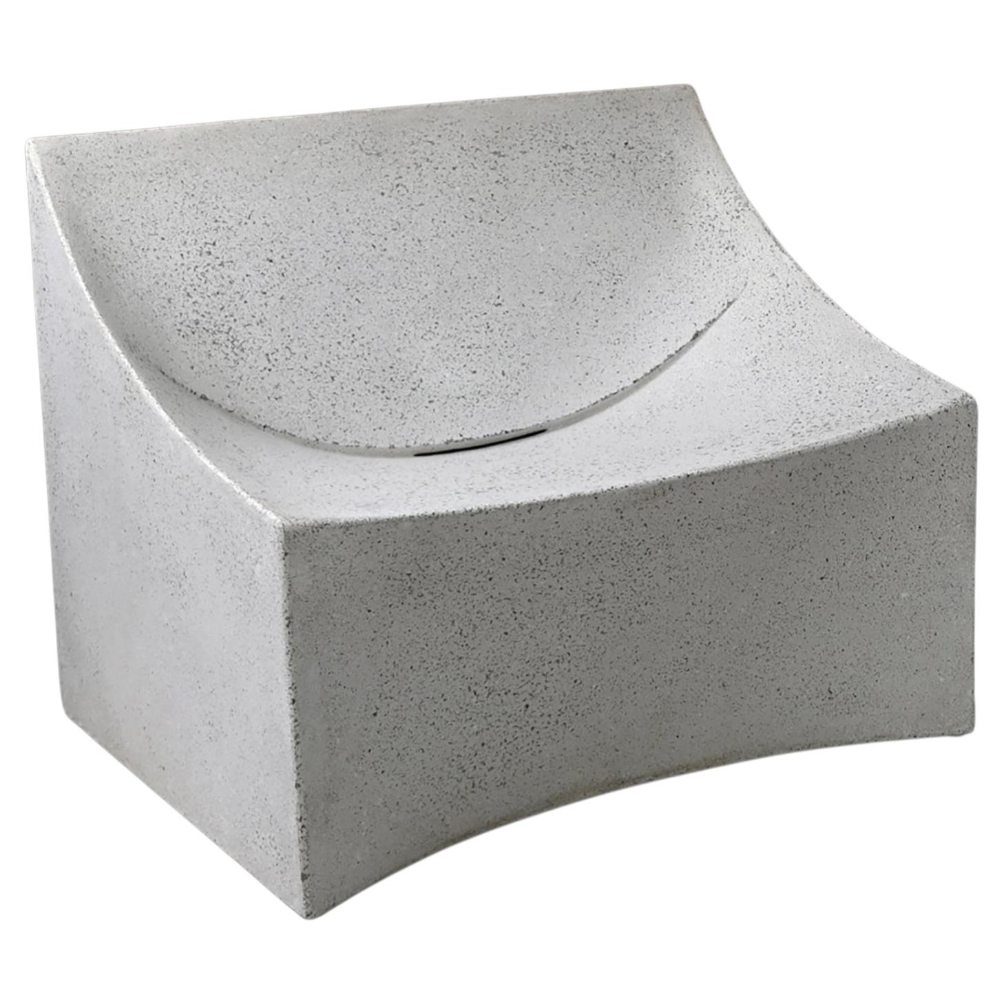 Cast Resin 'Lucio' Lounge Chair by Zachary A. Design in Stone & Resin Aggregate