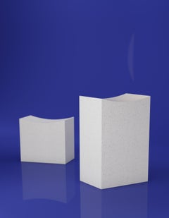 Cast Resin 'Mason Cut' Stool by Zachary A. Design