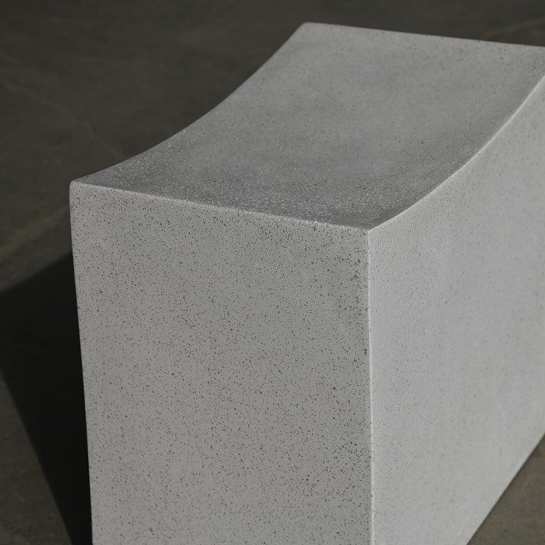Cast Resin 'Mason Cut' Stool by Zachary A. Design In New Condition For Sale In Chicago, IL
