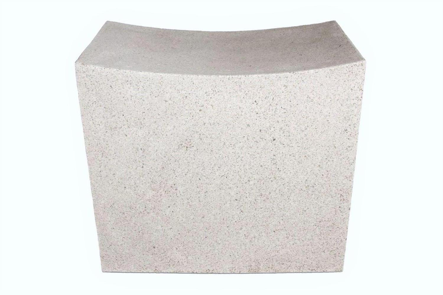 white stones in stool