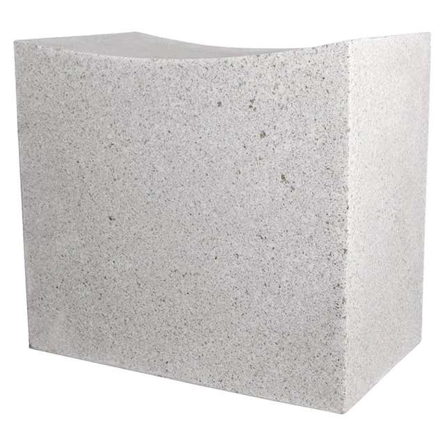 Maya Lin for Knoll White Stone Stool For Sale at 1stDibs | maya lin stones