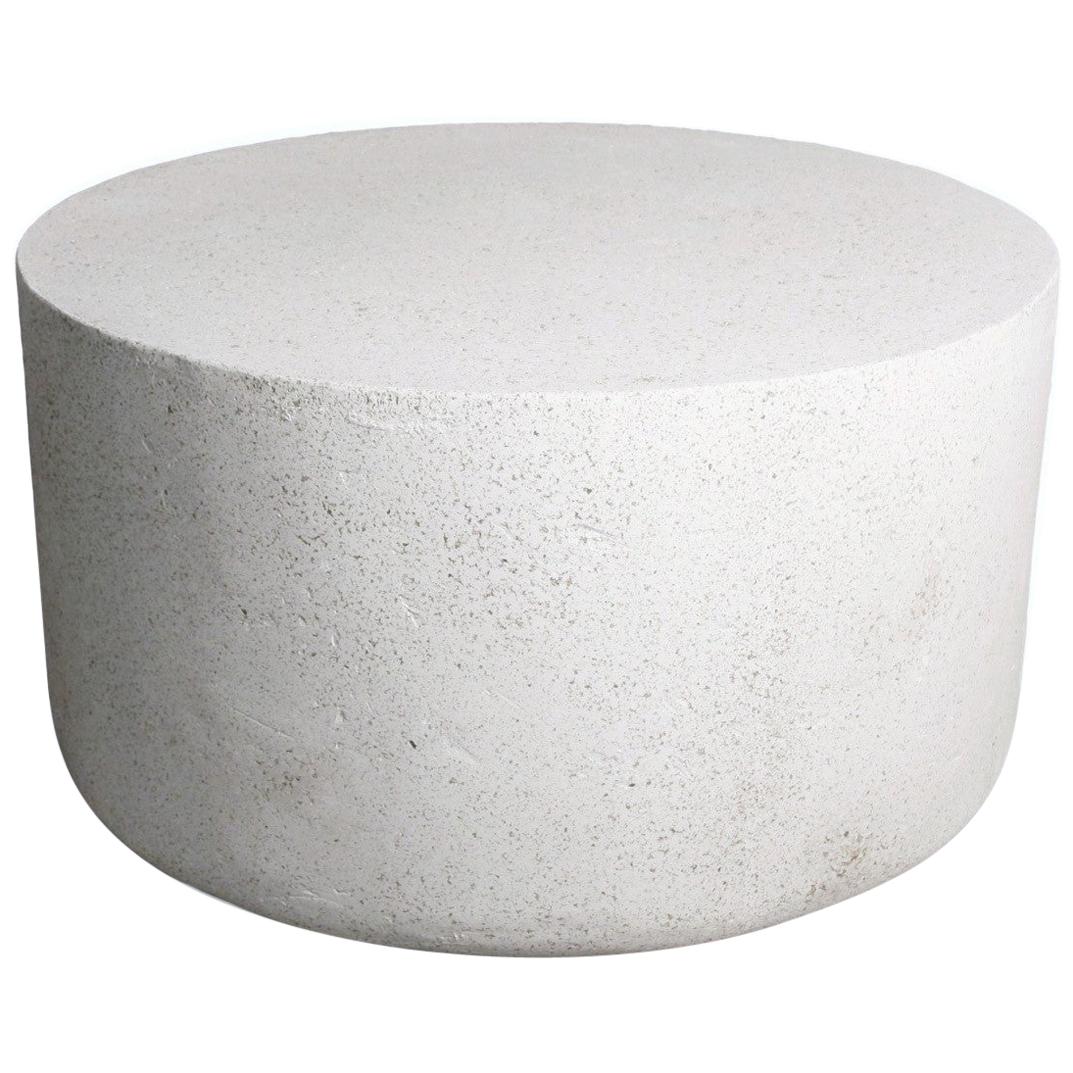 Table basse Millstone, finition pierre naturelle, Zachary A. Design