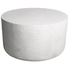 Cast Resin 'Millstone' Low Table, Natural Stone Finish by Zachary A. Design