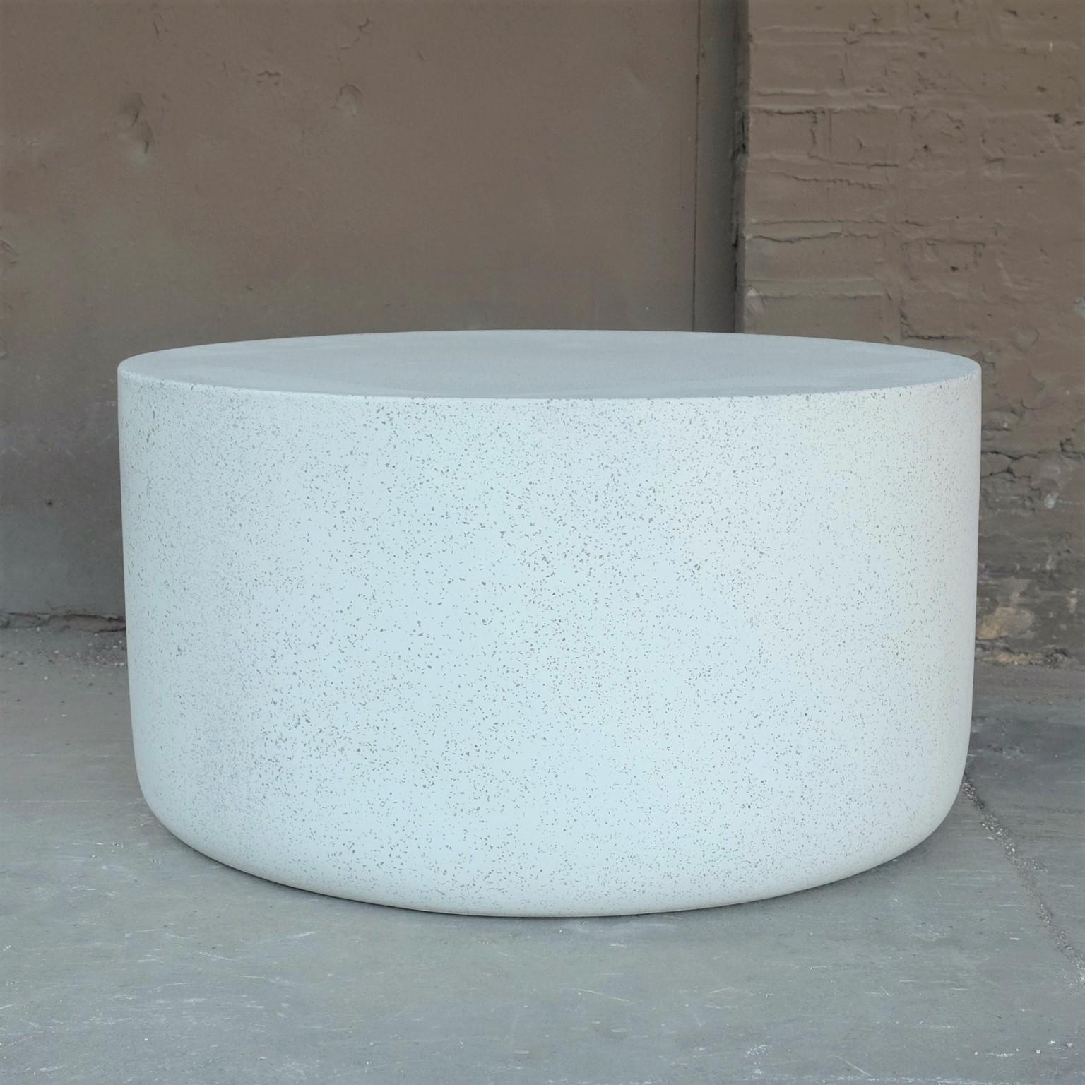 An anchor to the organic world. A rounded base draws the eye downward to earth, keeping you grounded.

Dimensions: Diameter 30 in. (76 cm), height 16 in. (40.6 cm), weight 35 lbs. (16 kg) No assembly required.

Finish color options:
white stone