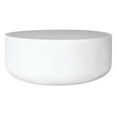 Cast Resin 'Millstone' Coffee Table, White Stone Finish by Zachary A. Design