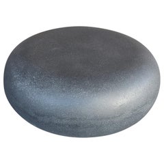 Cast Resin 'Pebble' Low Table, Coal Stone Finish by Zachary A. Design