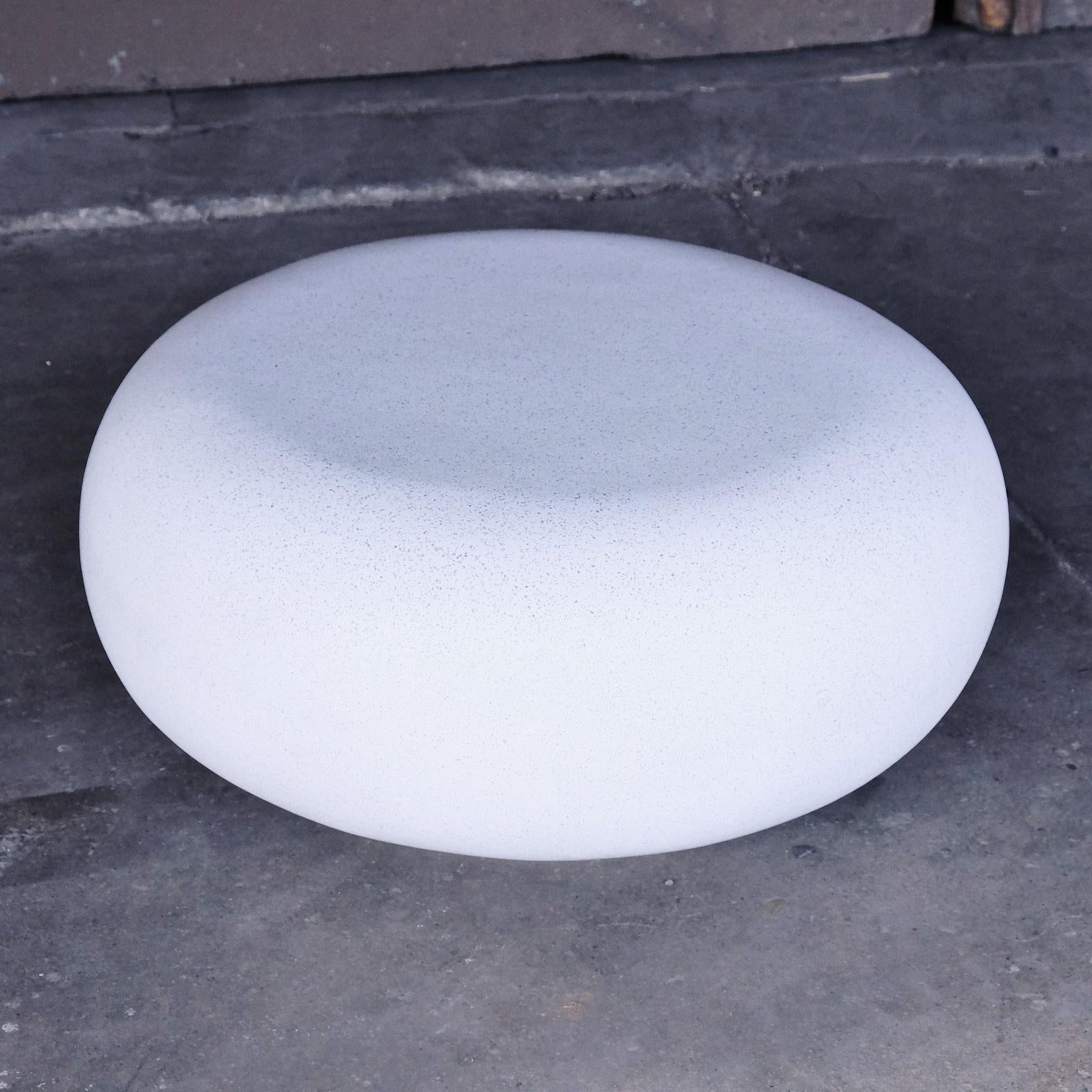 Cast Resin 'Pebble' Cocktail Table, White Stone Finish by Zachary A. Design For Sale