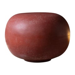 Cast Resin 'Pebble' Low Table, Sedona Red Finish by Zachary A. Design