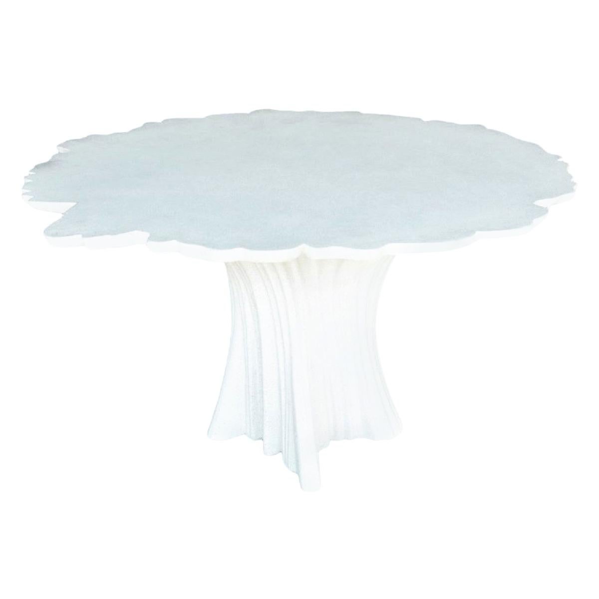 Cast Resin 'Perennial Cypress' Dining Table, White Stone by Zachary A. Design For Sale