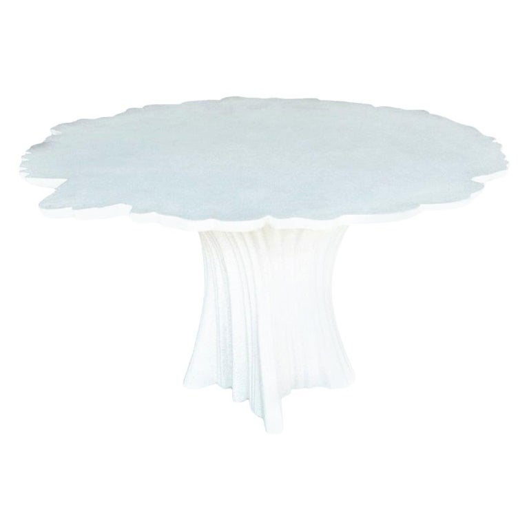 Zachary A. Design Perennial Cypress cast-resin dining table, new