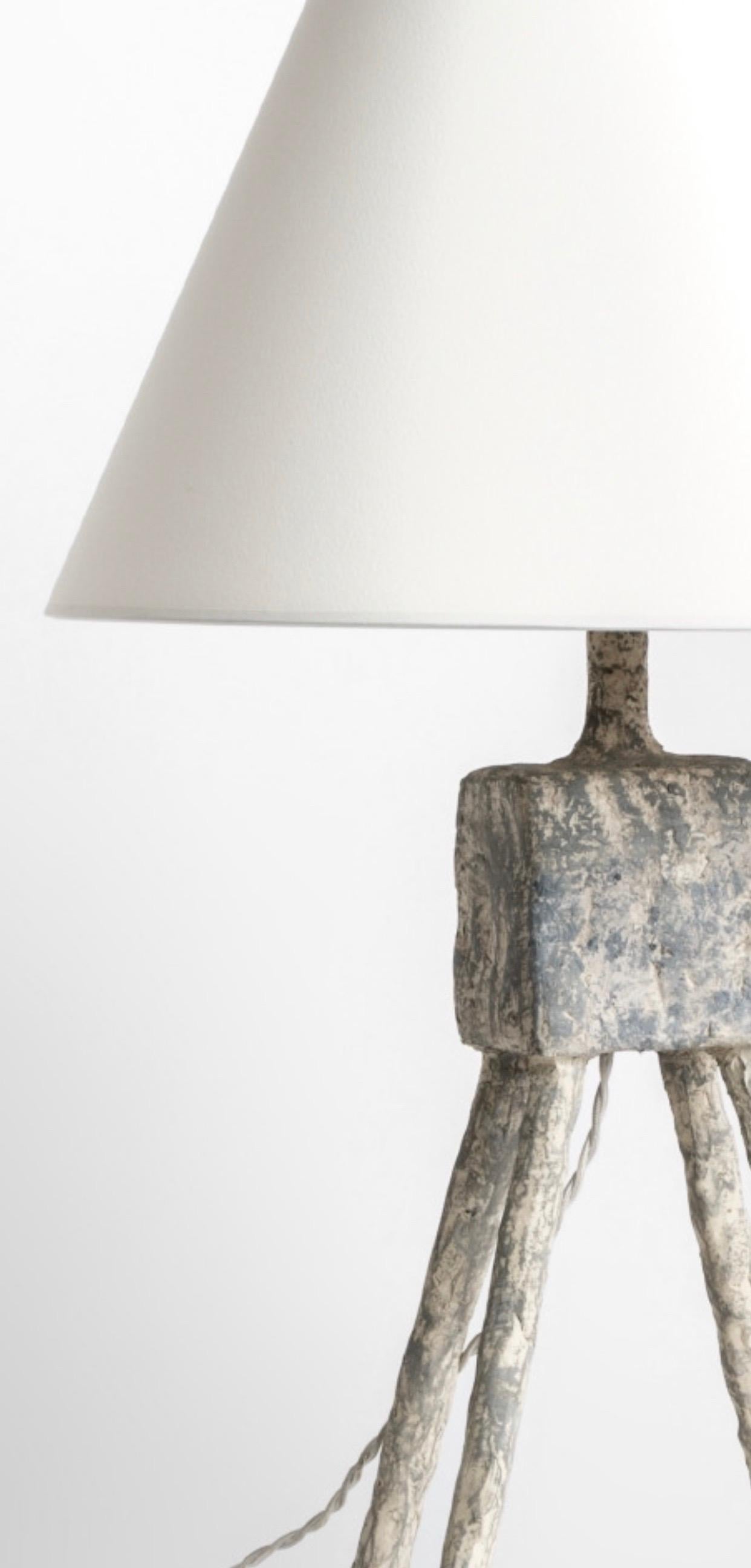 Organic Modern Cast Resin Plaster Texture Morceau Table Lamp, Kacper Dolatowski