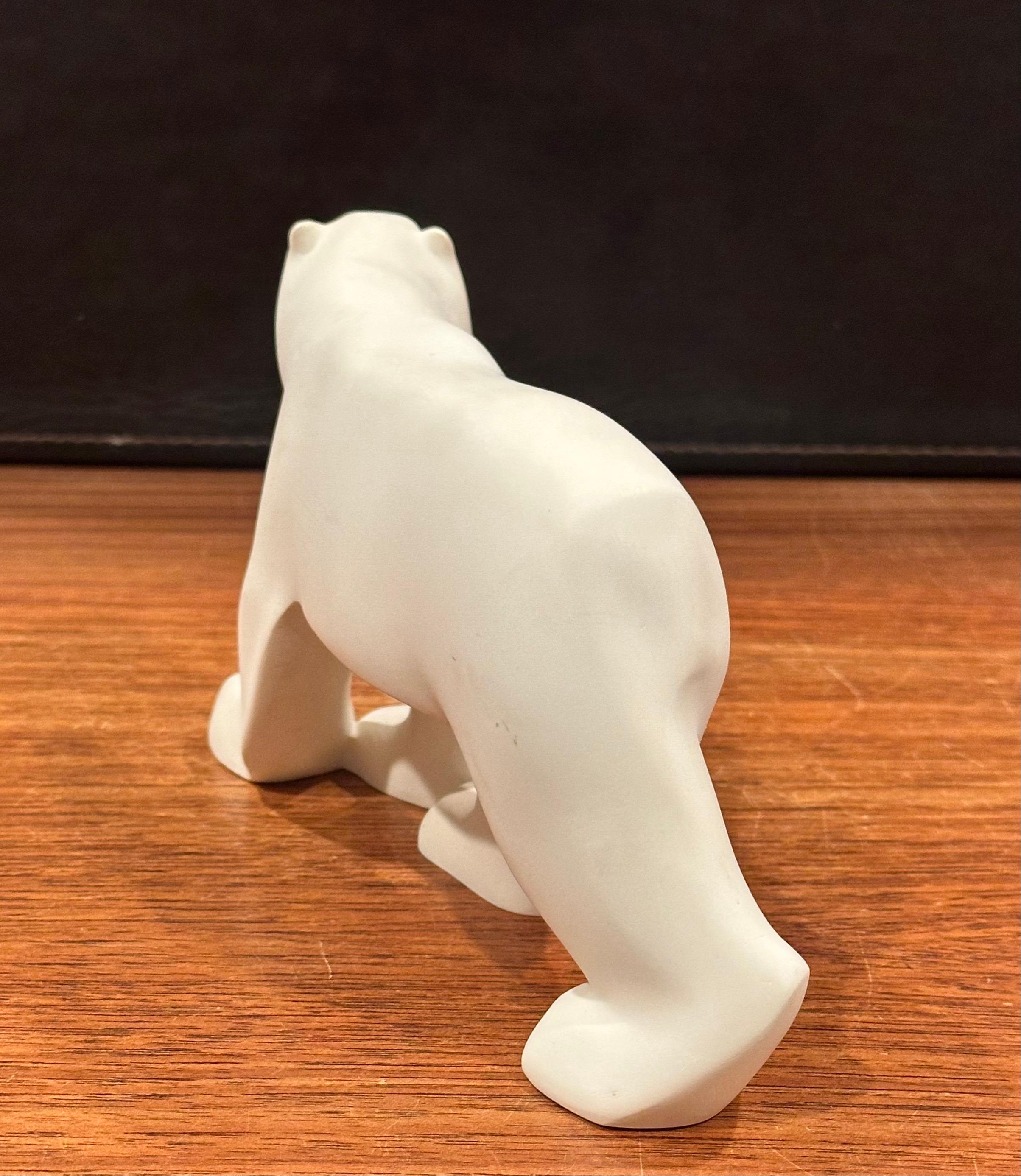 Cast Resin Polar Bear Sculpture by Francois Pompon for the MOMA Collection For Sale 4