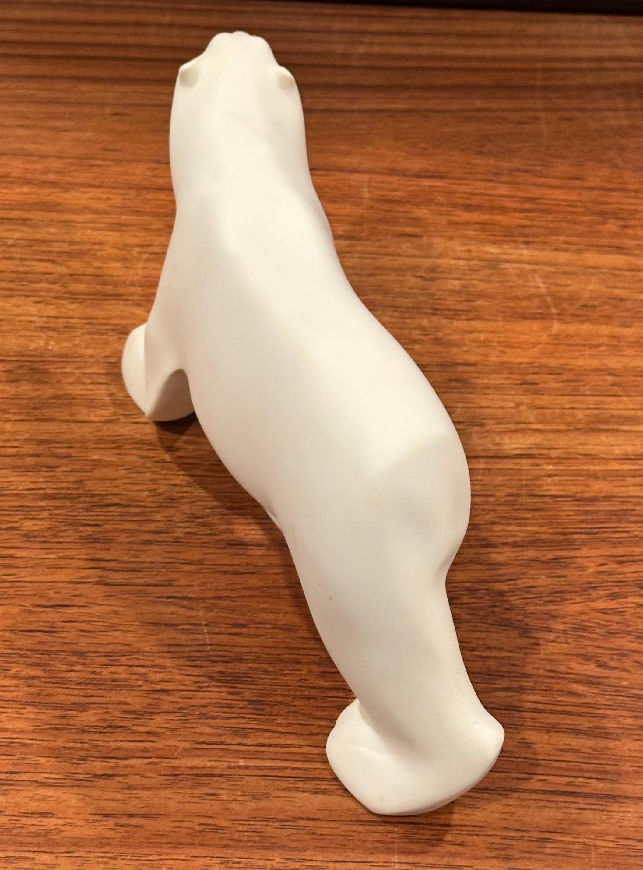 Cast Resin Polar Bear Sculpture by Francois Pompon for the MOMA Collection For Sale 5