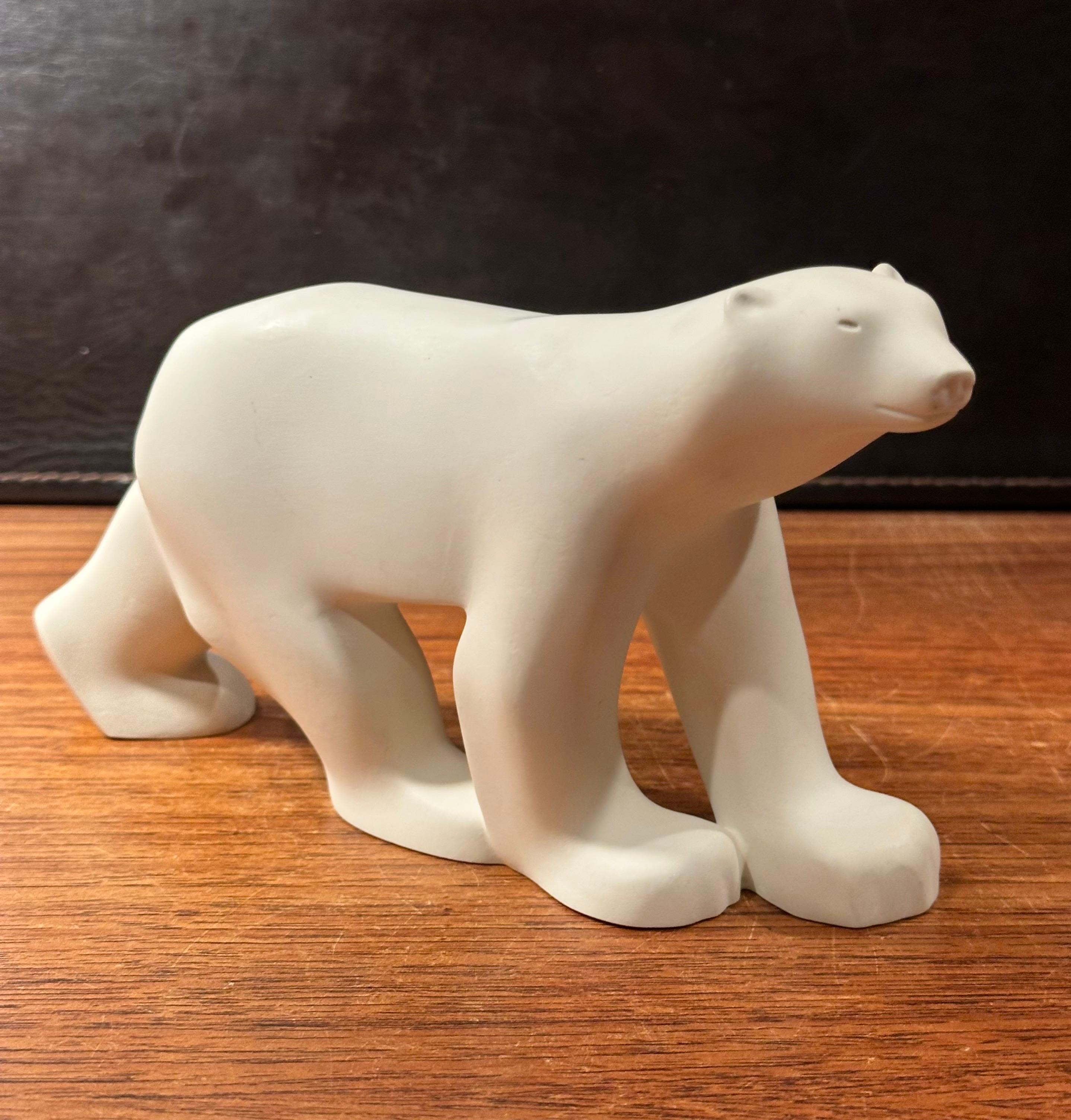 Cast Resin Polar Bear Sculpture by Francois Pompon for the MOMA Collection For Sale 6