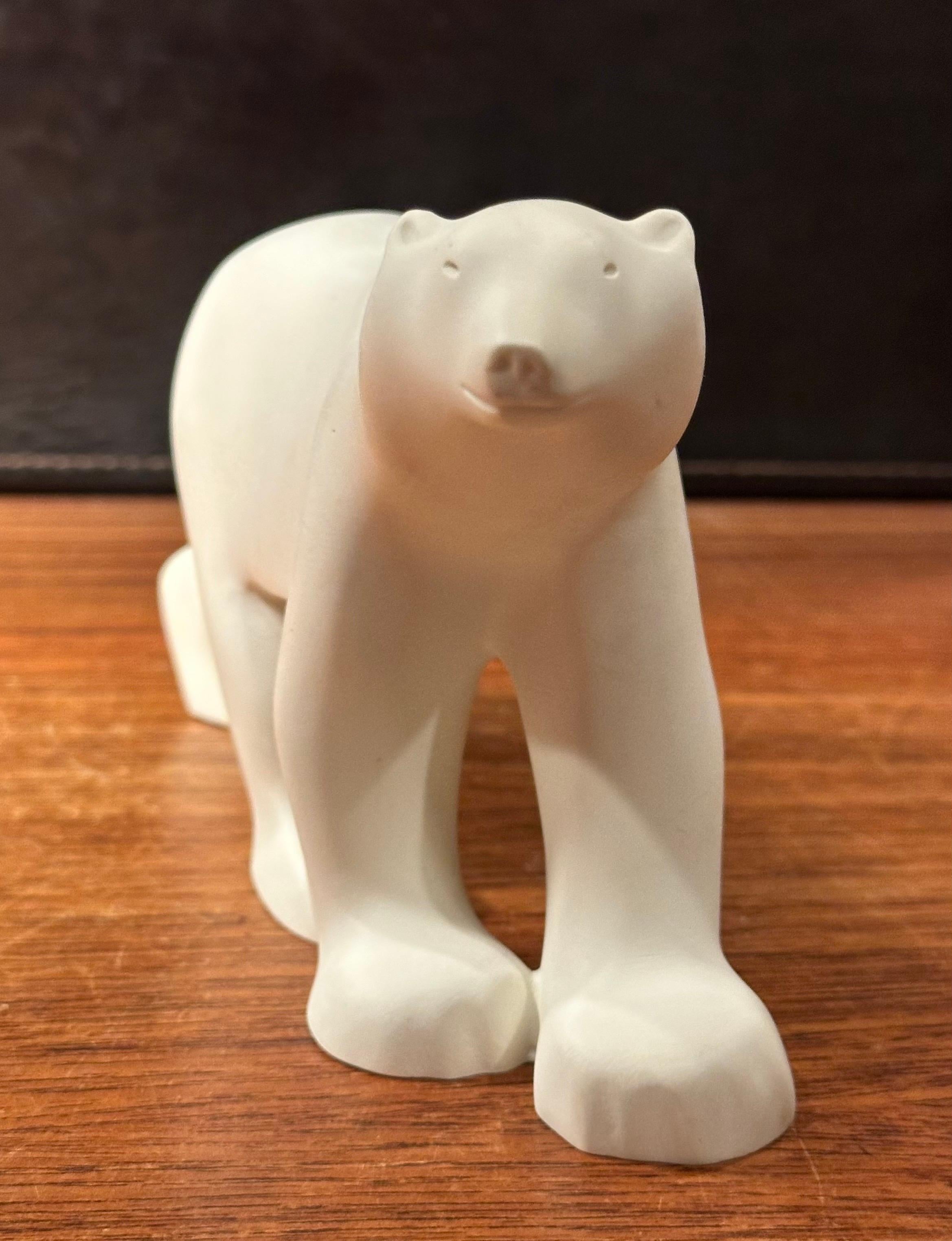 Cast Resin Polar Bear Sculpture by Francois Pompon for the MOMA Collection For Sale 7