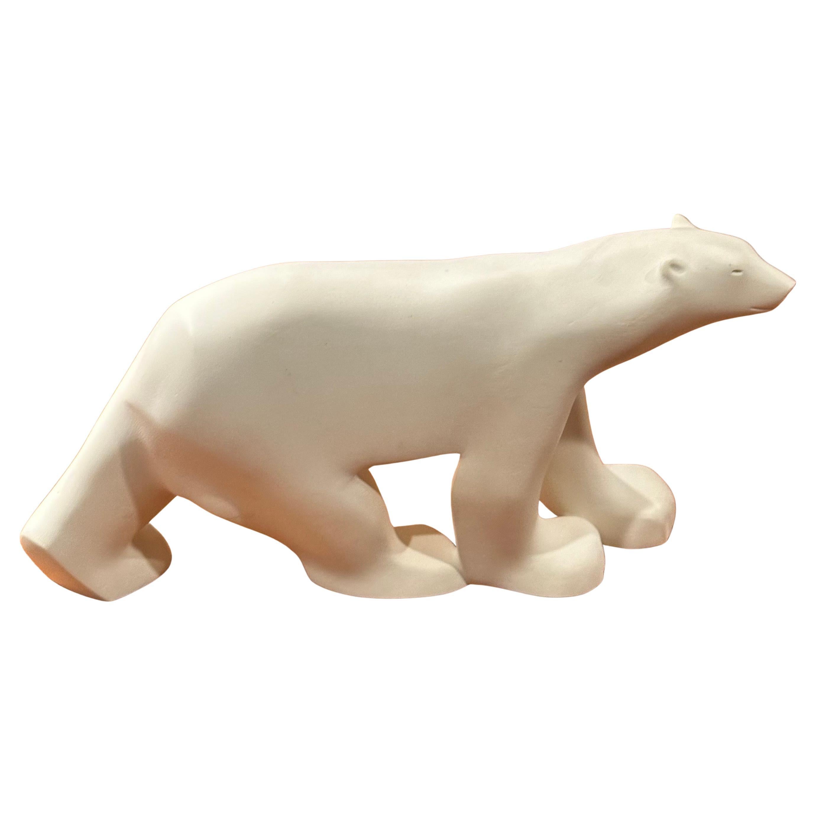 Cast Resin Polar Bear Sculpture by Francois Pompon for the MOMA Collection For Sale 10