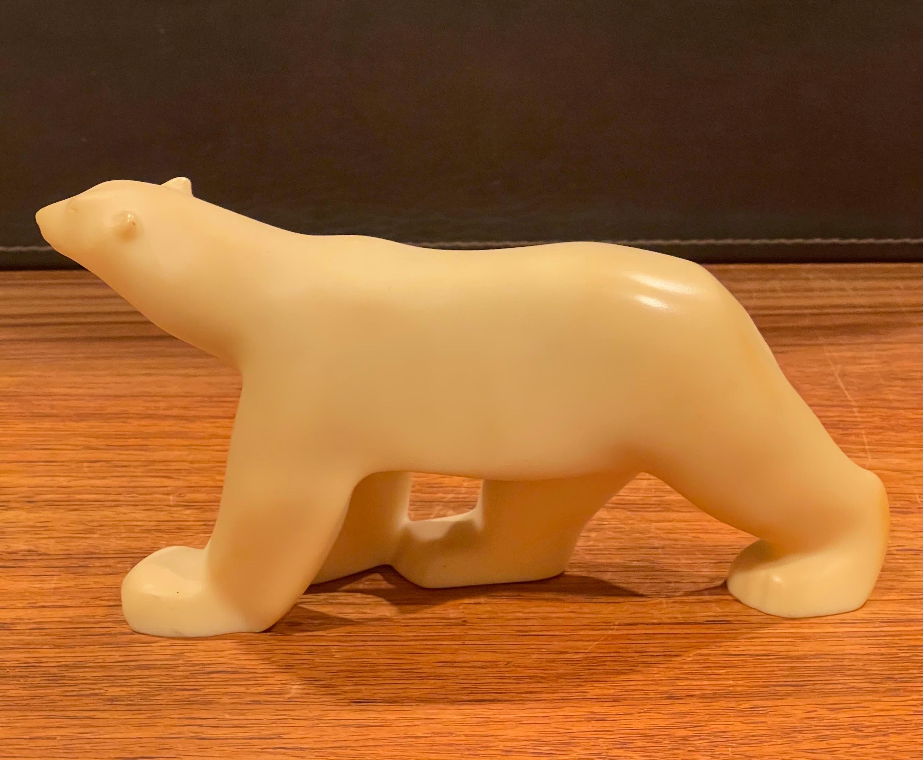 large resin polar bear