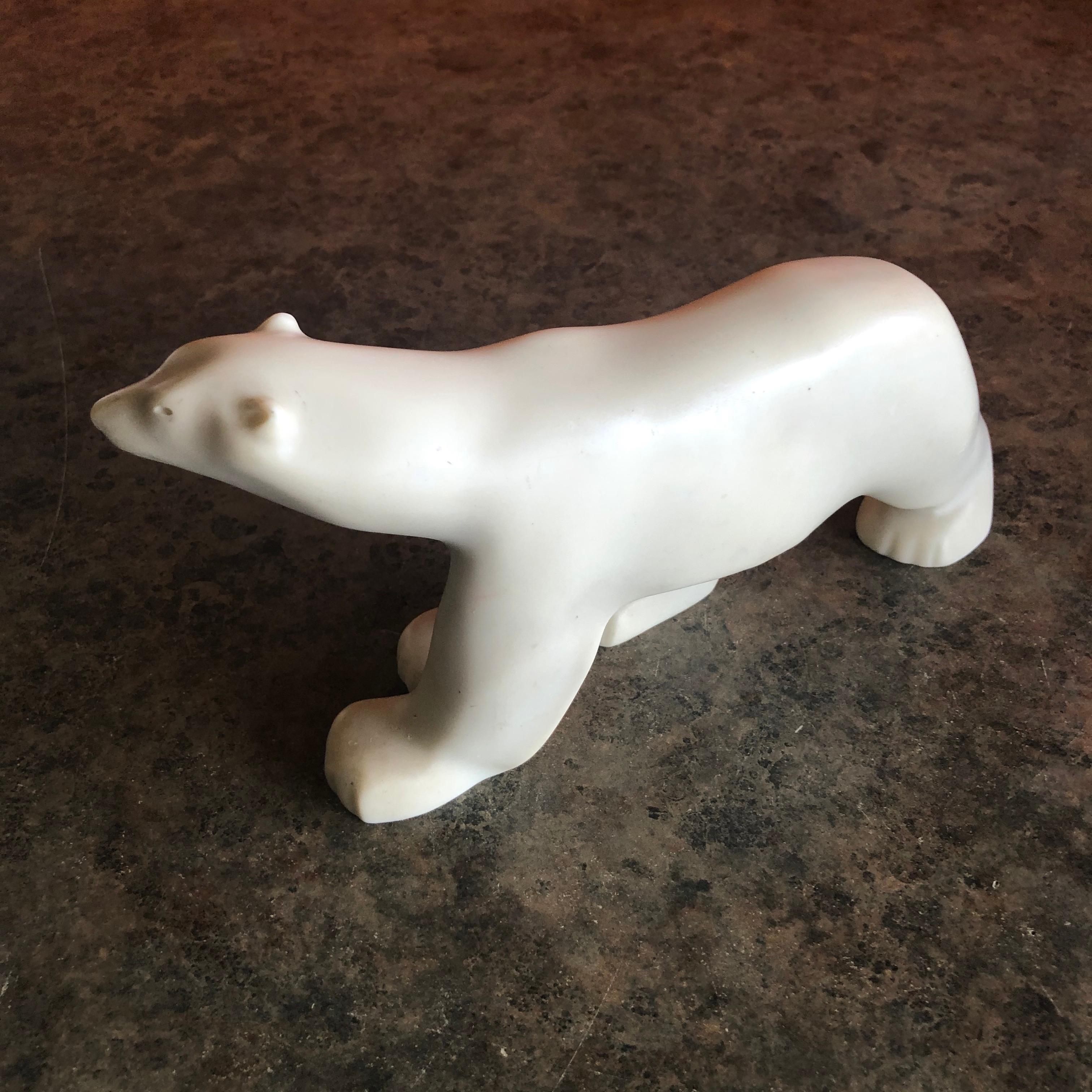 American Cast Resin Polar Bear Sculpture by Francois Pompon for the MOMA Collection
