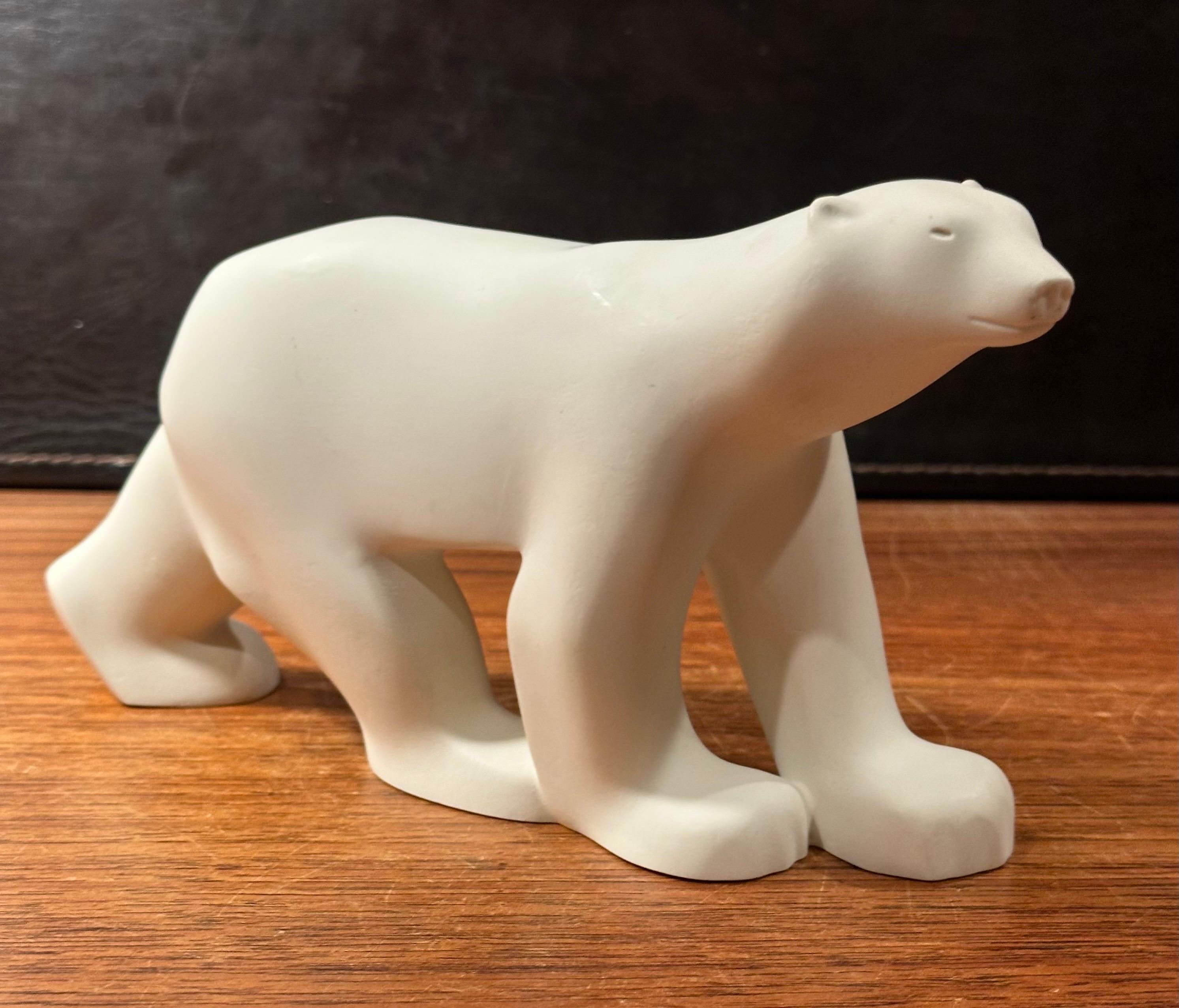 20th Century Cast Resin Polar Bear Sculpture by Francois Pompon for the MOMA Collection For Sale