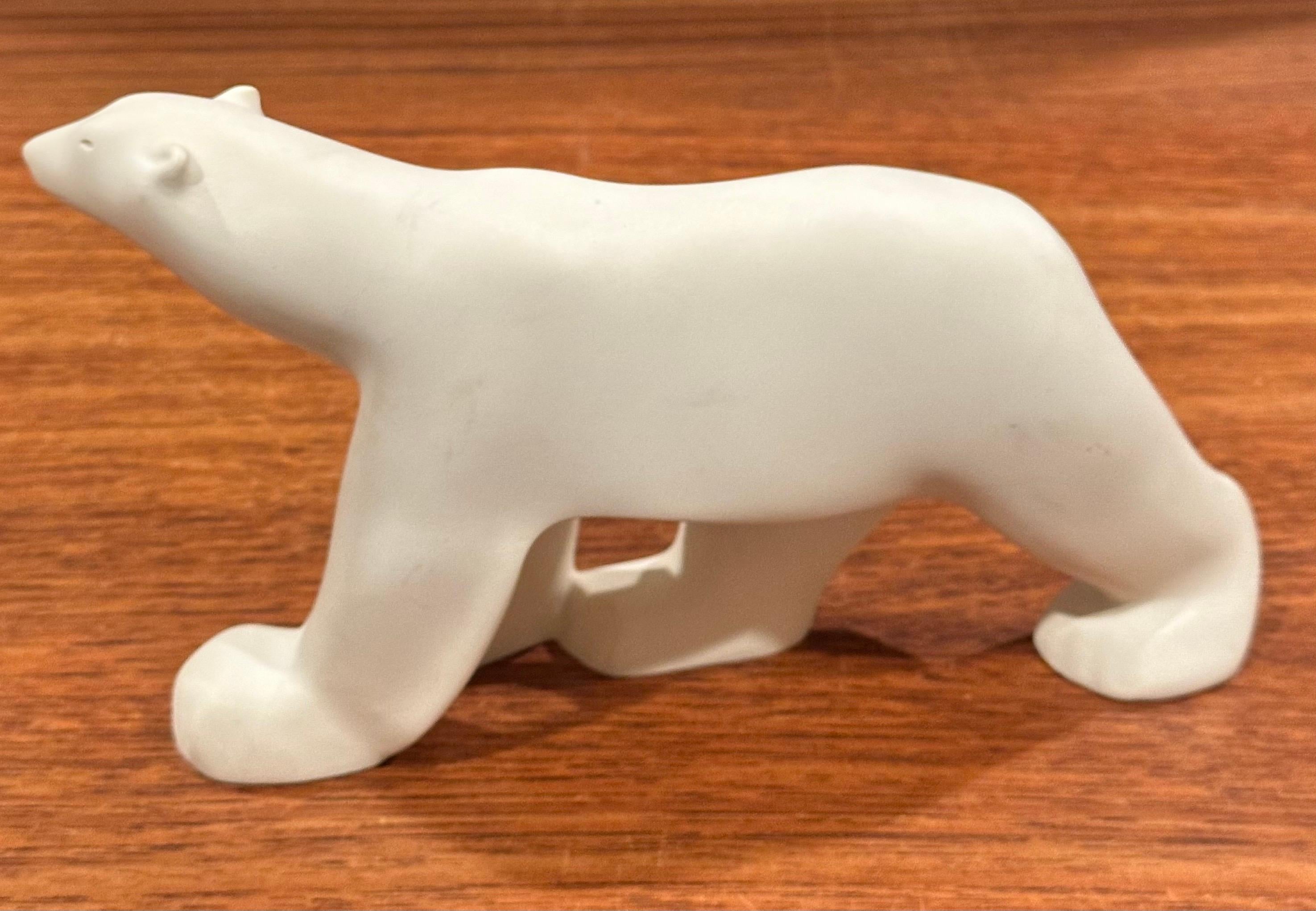 Cast Resin Polar Bear Sculpture by Francois Pompon for the MOMA Collection For Sale 2