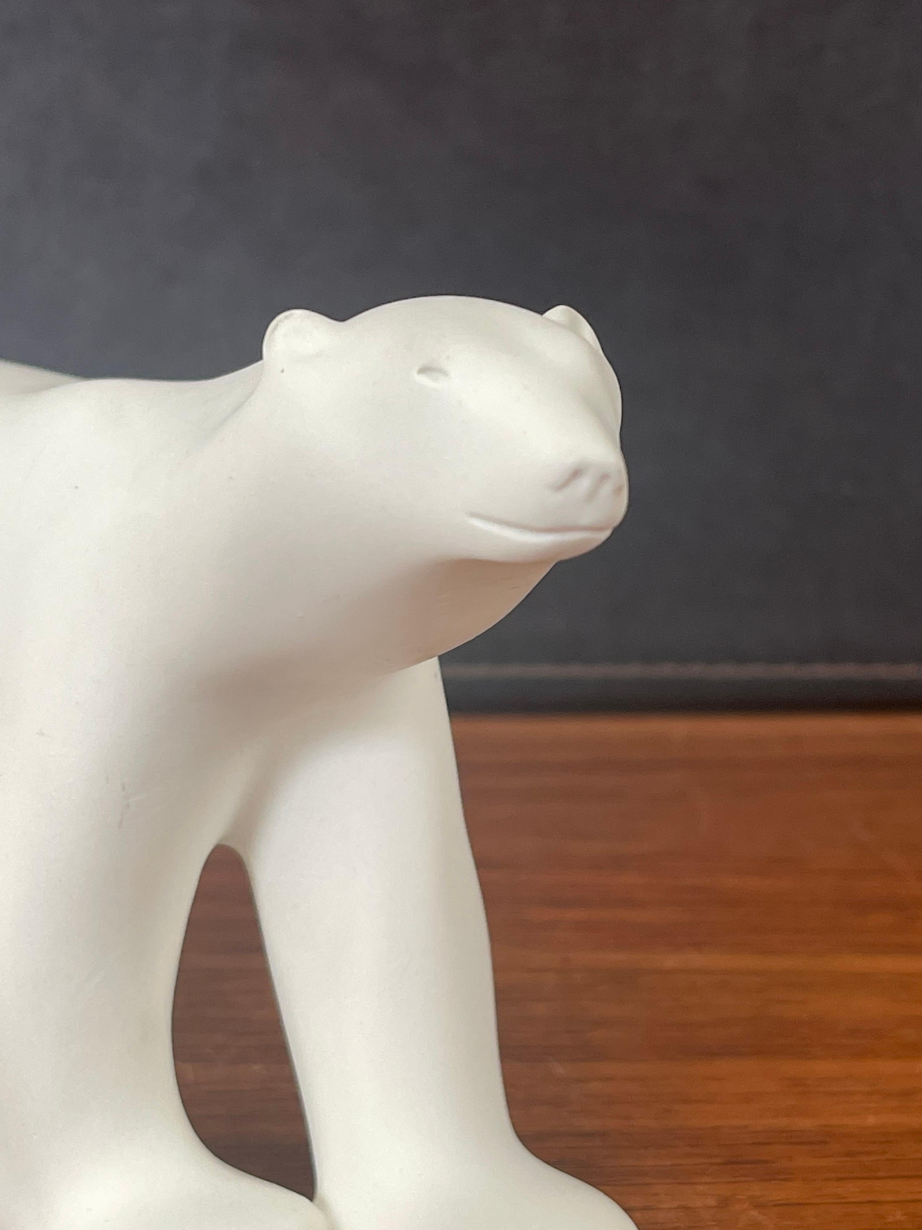 20th Century Cast Resin Polar Bear Sculpture by Francois Pompon for the MOMA Collection