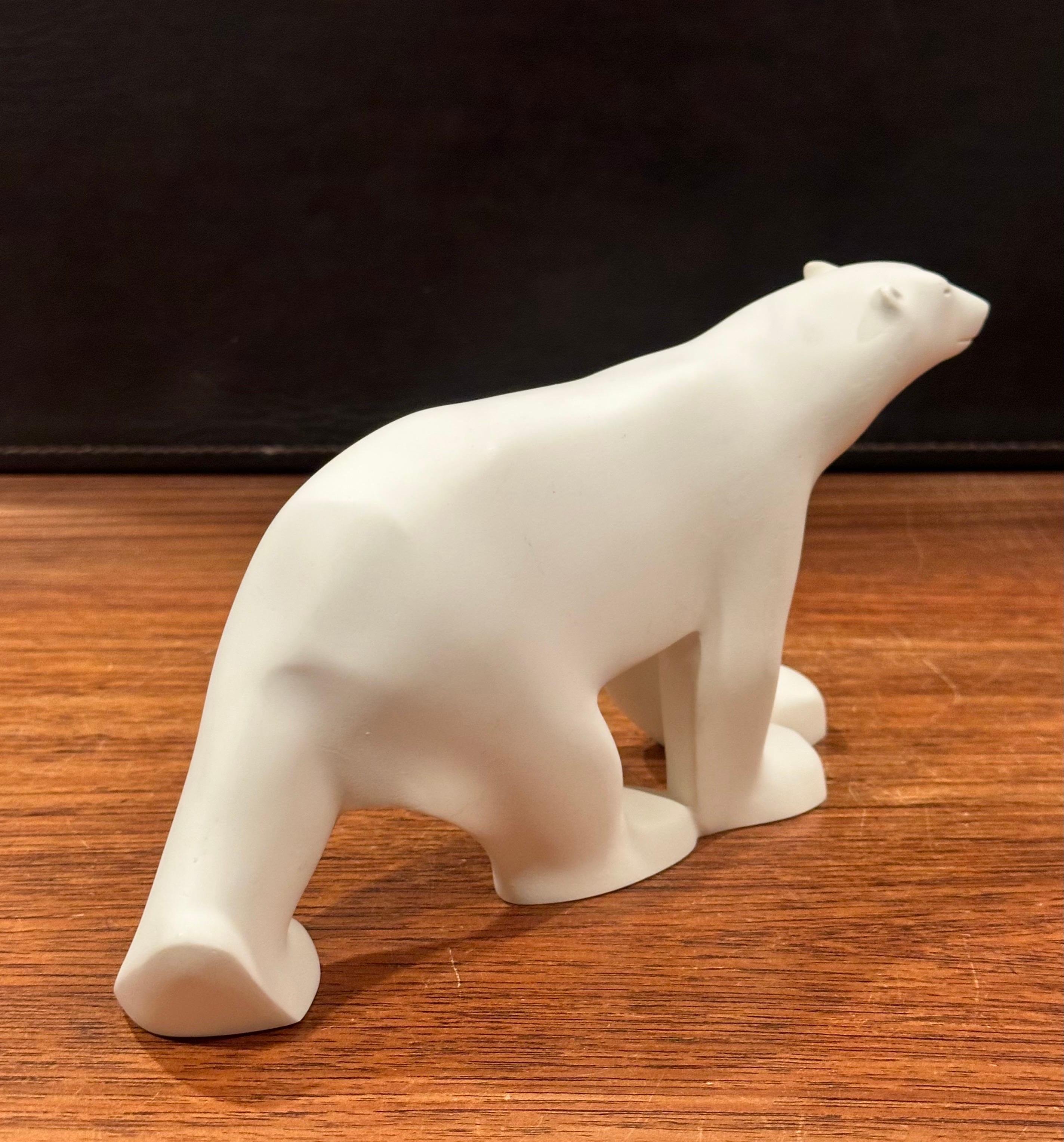 Cast Resin Polar Bear Sculpture by Francois Pompon for the MOMA Collection For Sale 3