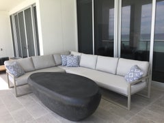 'River Rock' Low Table by Zachary A. Design in Resin and Stone Aggregate