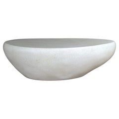 Cast Resin 'River Rock' Low Table, Natural Stone Finish by Zachary A. Design