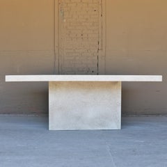 Table de salle à manger "Slab" en résine moulée par Zachary A. Design