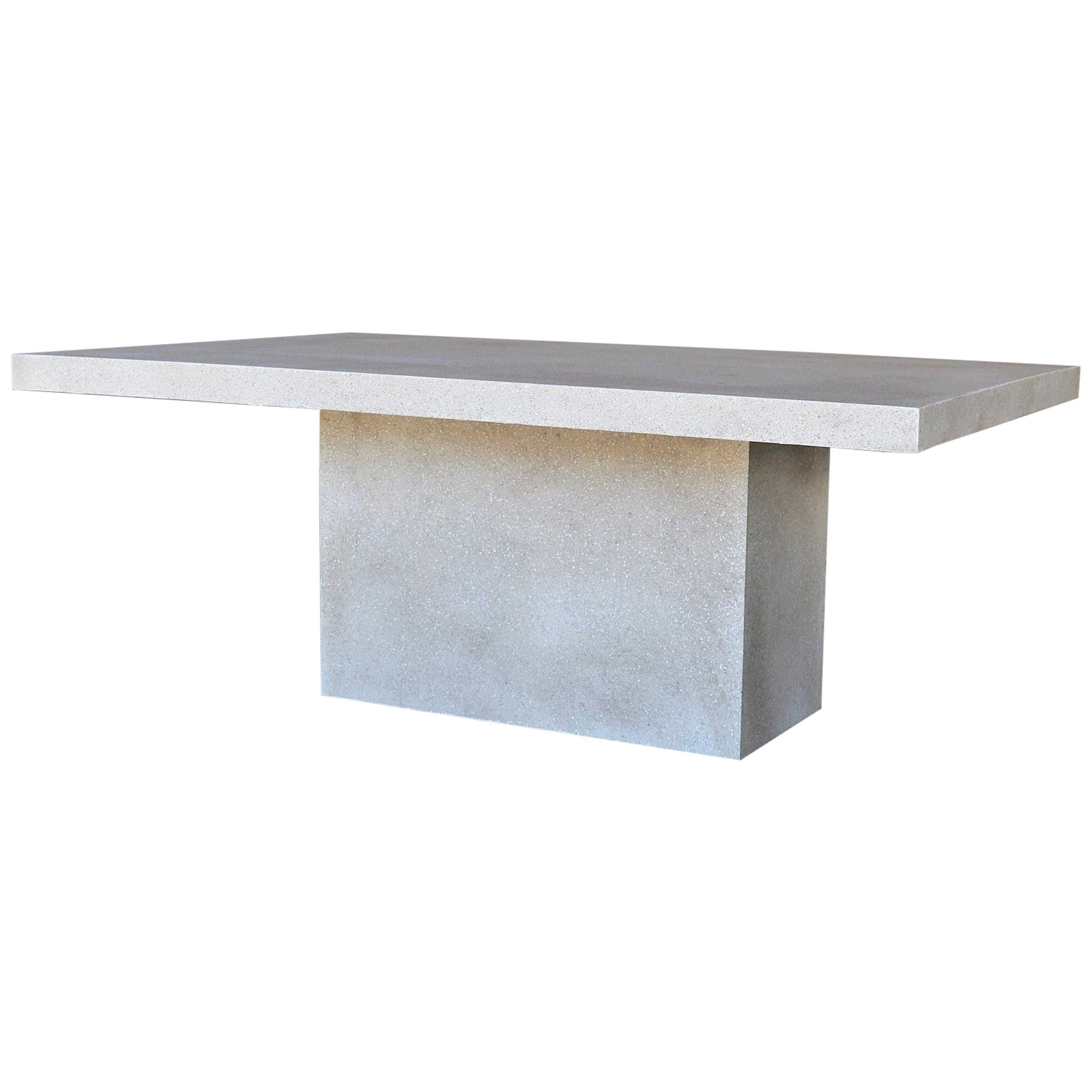 Cast Resin 'Slab' Dining Table, Aged Finish by Zachary A. Design For Sale