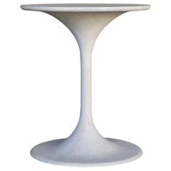 Cast Resin 'Spindle' Side Table, Aged Stone Finish by Zachary A. Design