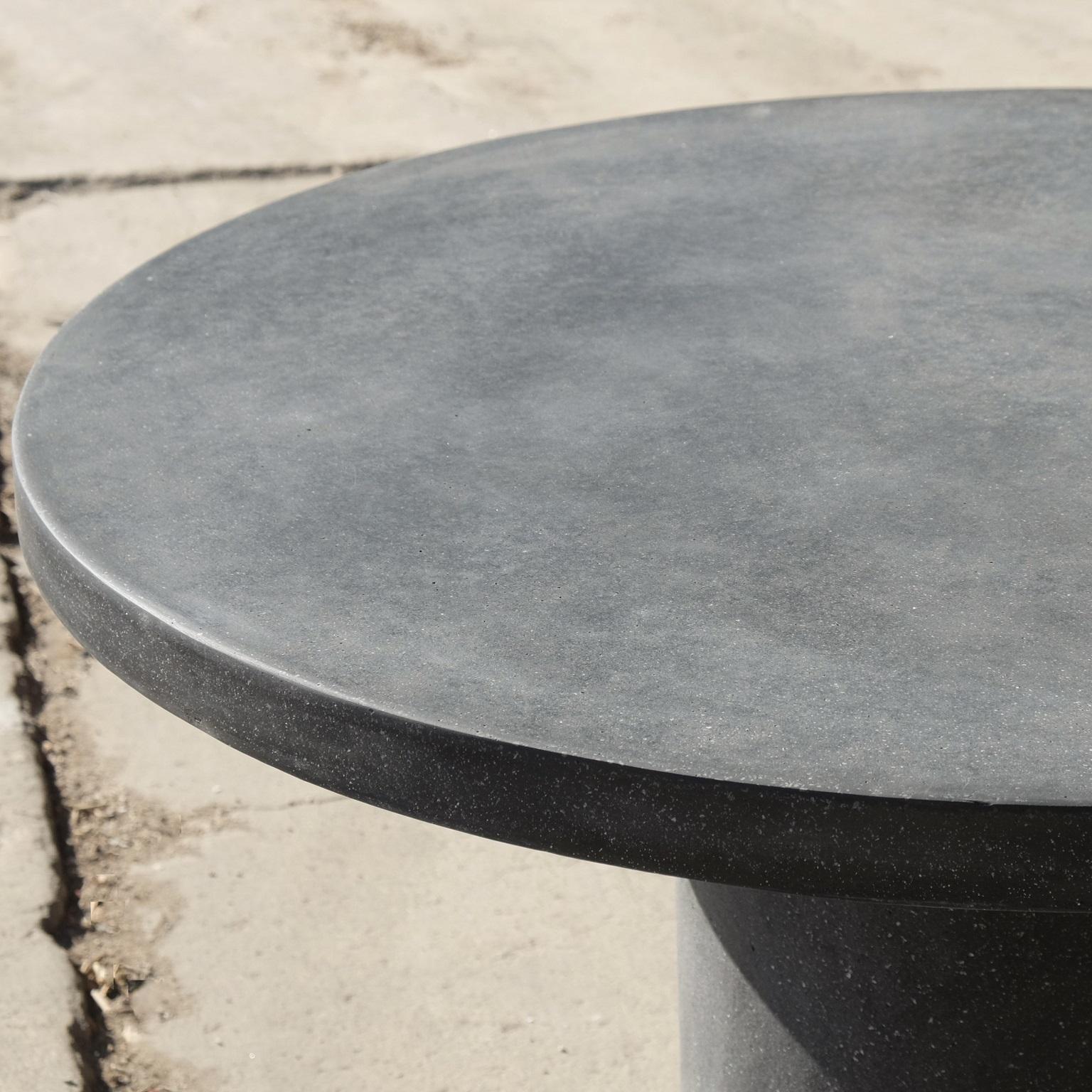 Contemporary Cast Resin 'Spring' Dining Table, Coal Stone Finish by Zachary A. Design For Sale