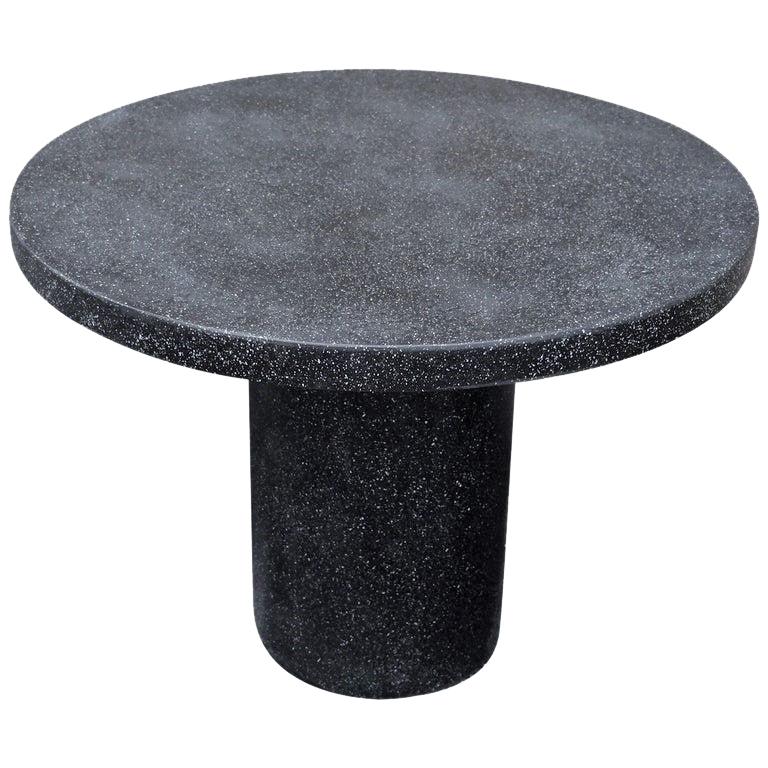 Cast Resin 'Spring' Dining Table, Coal Stone Finish by Zachary A. Design