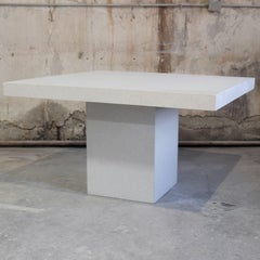 Cast Resin 'Square Slab' Dining Table by Zachary A. Design