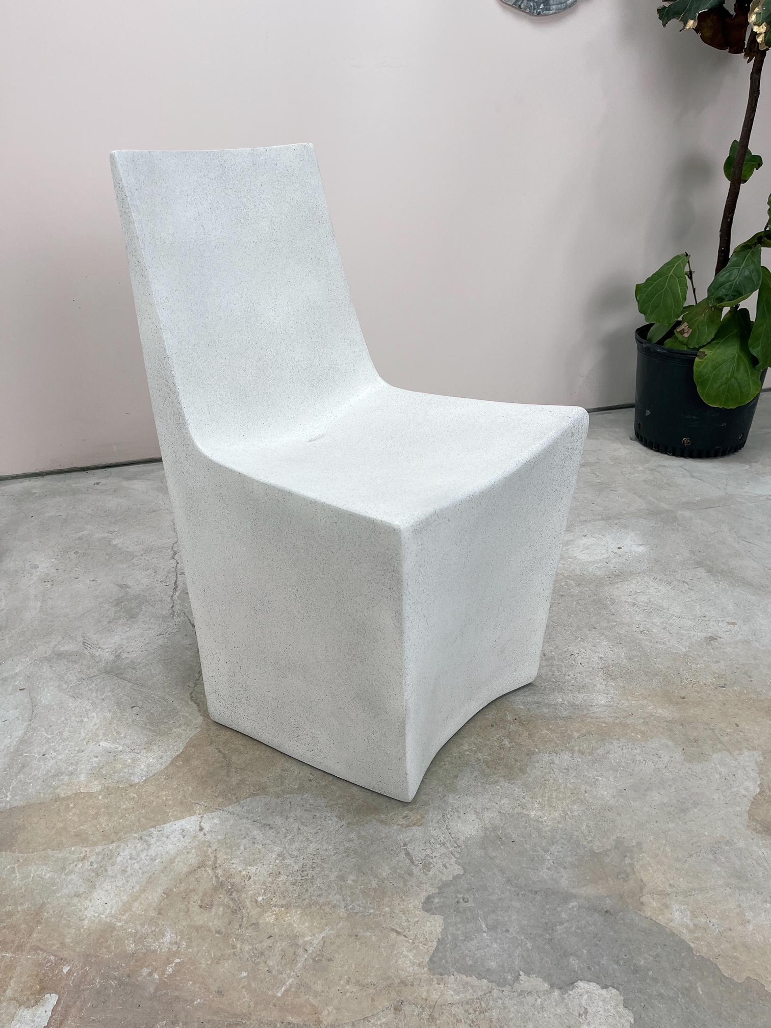 Cast Resin 'Stone' Dining Chair by Zachary A. Design For Sale 4