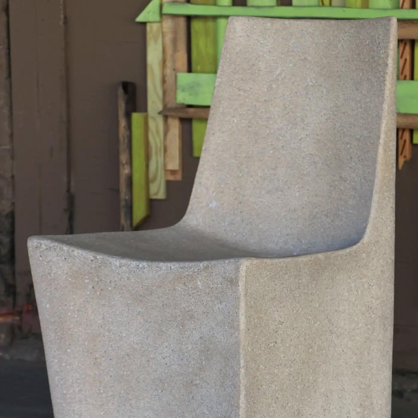 Cast Resin 'Stone' Dining Chair by Zachary A. Design For Sale 1