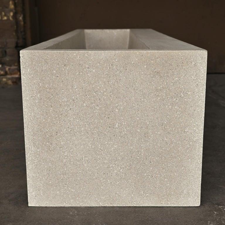 Minimalist Cast Resin 'Terrace' Planter by Zachary A. Design For Sale