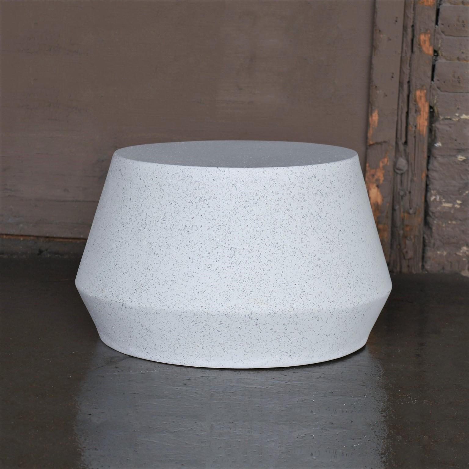 Elegantly playful and a bright complement.

Dimensions: Diameter 24 in. (61 cm), height 14 in. (36 cm), weight 20 lbs. (9 kg)

Finish color options:
White stone (shown)
Natural stone
Aged stone
Keystone
Coal stone

Materials: resin, stone aggregate