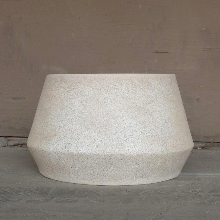 Elegantly playful and a bright complement. 

Dimensions: Diameter 24 in. (61 cm), height 14 in. (36 cm), weight 20 lbs. (9 kg).

Materials: resin, stone aggregate and fiberglass.
Durable and designed to be used outdoors in all seasons and in