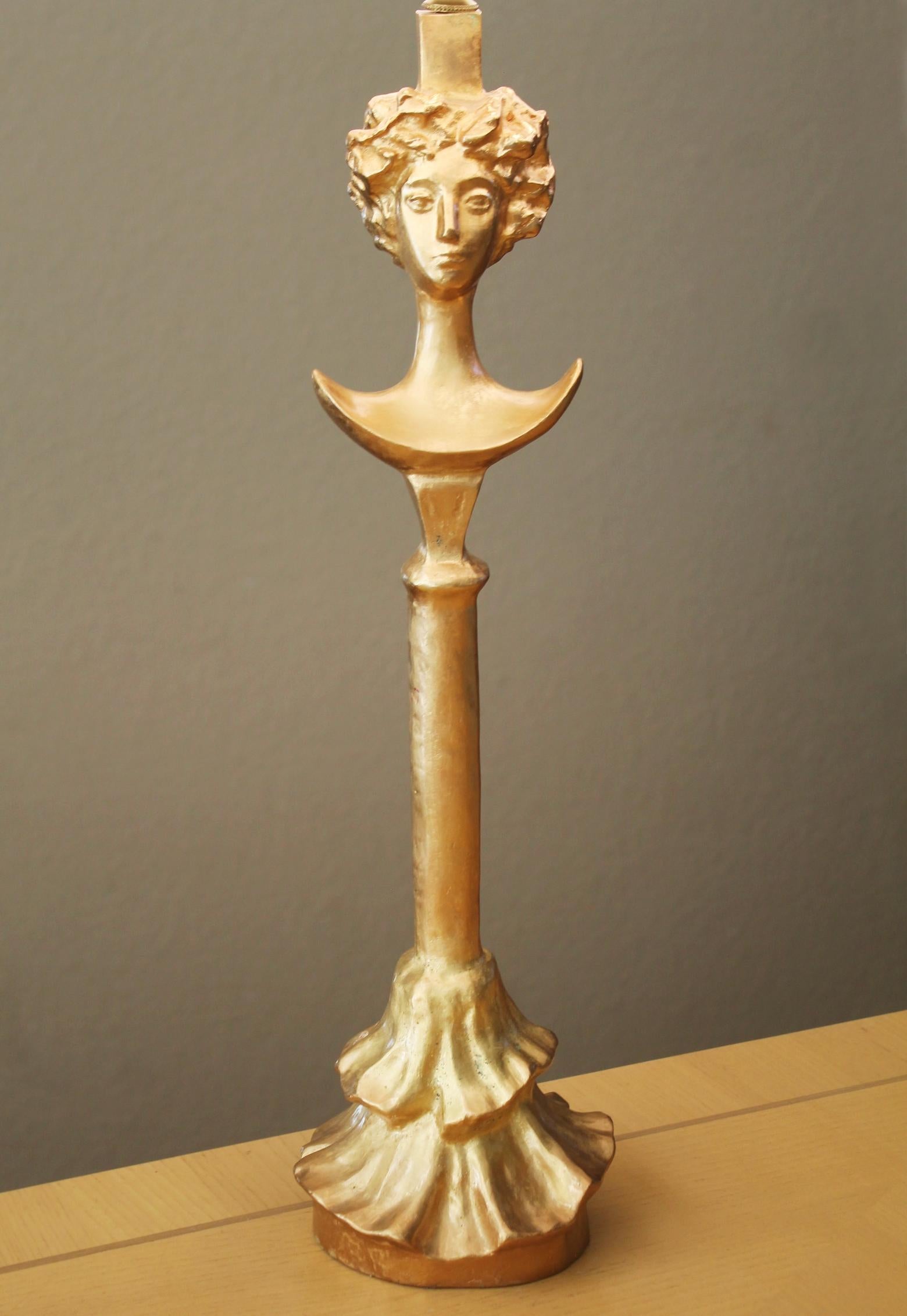 Fait main Lampe de table sculpturale d'après Alberto Giacometti, 1978 1st Thus Studio Decor en vente