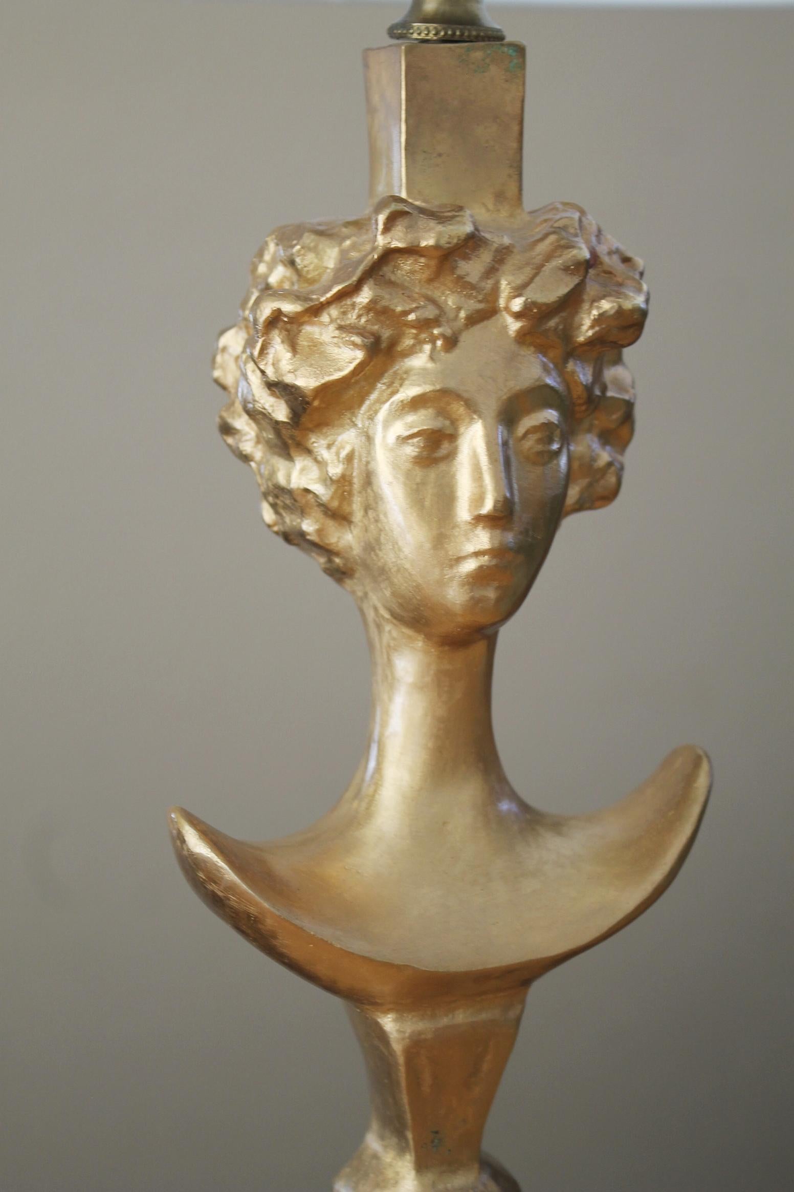 Lampe de table sculpturale d'après Alberto Giacometti, 1978 1st Thus Studio Decor en vente 1