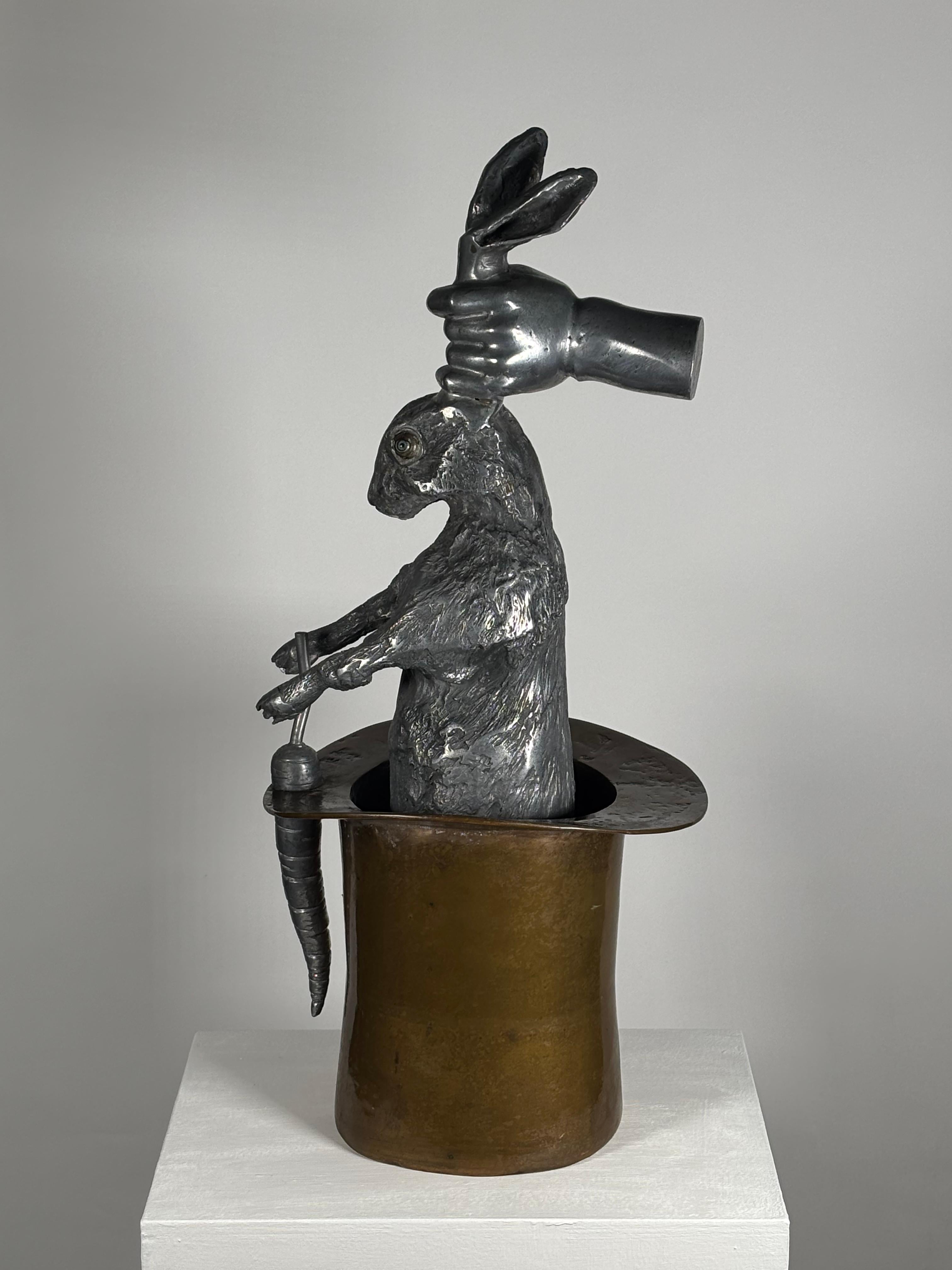 Gegossene Skulptur aus Bronze und Aluminium von Valeriano Trubbiani, Italien (Moderne) im Angebot