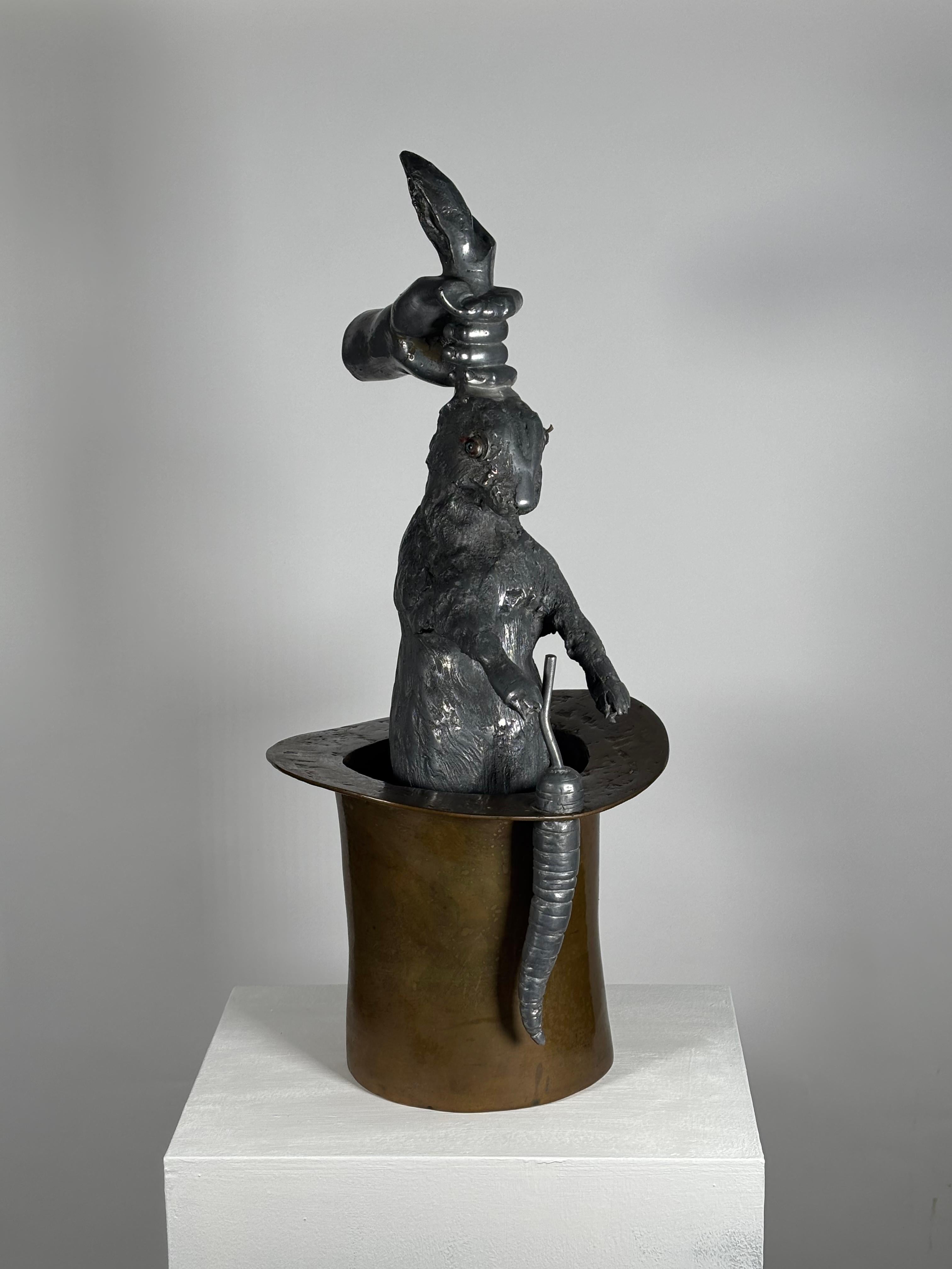 Gegossene Skulptur aus Bronze und Aluminium von Valeriano Trubbiani, Italien im Zustand „Gut“ im Angebot in Milan, Italy