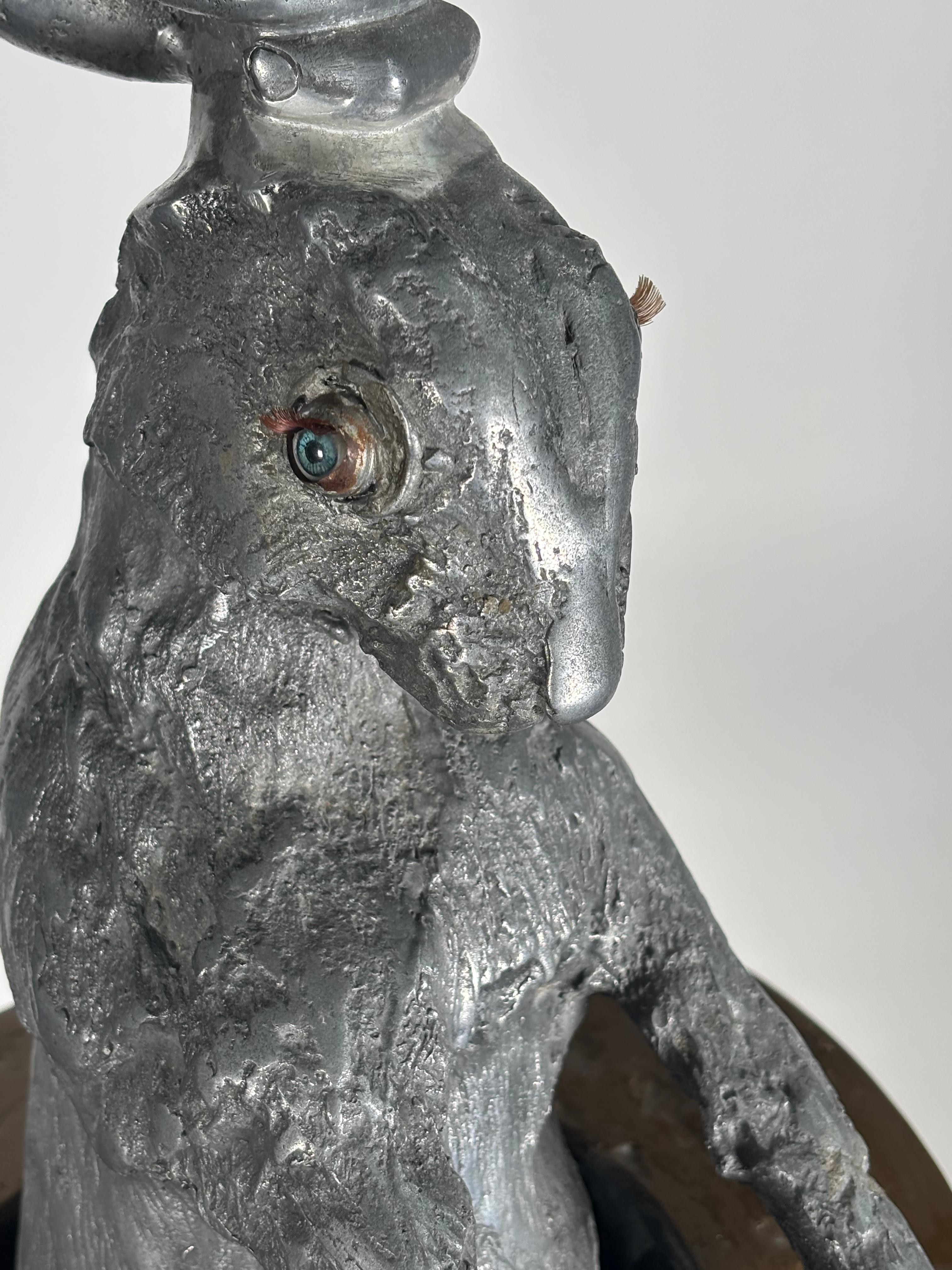 Gegossene Skulptur aus Bronze und Aluminium von Valeriano Trubbiani, Italien (Spätes 19. Jahrhundert) im Angebot