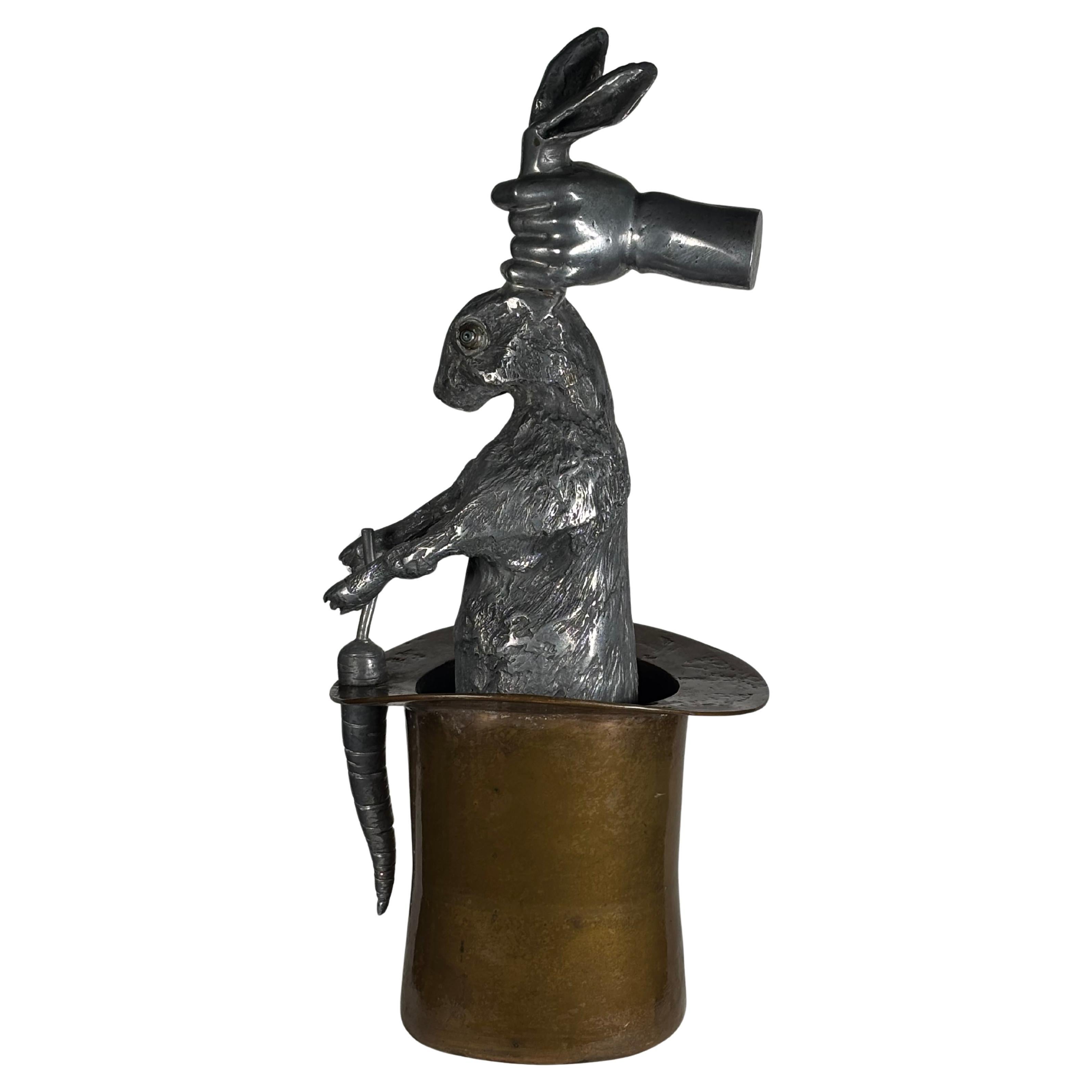 Gegossene Skulptur aus Bronze und Aluminium von Valeriano Trubbiani, Italien im Angebot