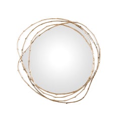Cast Solid Brass Contemporary Mirror 