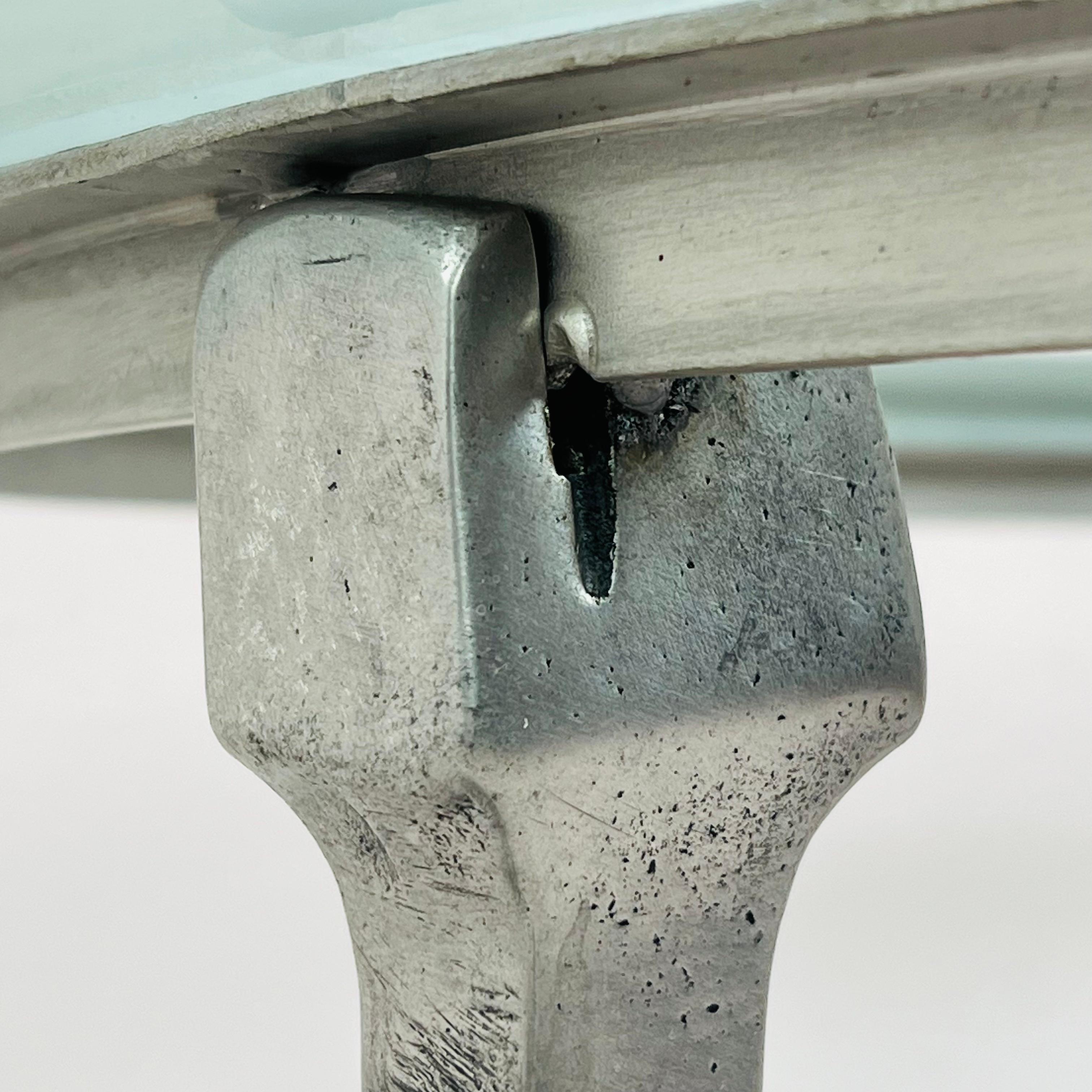 Cast Steel Horse Center Table in the Style of Maison Jansen For Sale 4